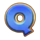porkin rich blue q symbol icon