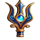 poseidons orb trident symbol icon