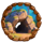 primitive man cave entrance symbol icon