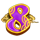 prosperous 8s hold and win purple eight symbol icon
