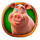 pumpkin cash pig symbol icon