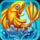 push gaming fish n nudge yellow fish symbol icon