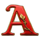 queen of athens letter a symbol icon