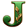 queen of athens letter j symbol icon