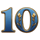 queen of athens number 10 symbol icon