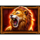 queen of beasts fiery lion symbol icon