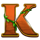 queen of beasts k symbol icon