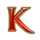 queen of treasure k symbol icon