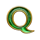 queen of treasure q symbol icon