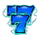 quick hit blitz blue 777 symbol icon