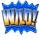 quick hit blitz blue wild symbol icon