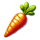 rabbit and the fox carrot symbol icon