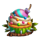 raging rabbits bomb cupcake symbol icon