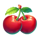 rainbow fruit flowin cherry symbol icon