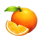 rainbow fruit flowin orange symbol icon