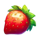 rainbow fruit flowin strawberry symbol icon