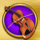 rainbow riches drops of gold violin symbol icon