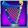 rainbow riches fortune favours harp symbol icon