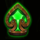 rainbow stacks spade symbol icon