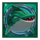 razor shark green shark symbol icon