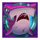 razor shark purple shark symbol icon