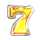 real prize 7s 7 yellow symbol icon
