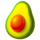 red and hot chilli avocado symbol icon
