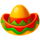 red and hot chilli sombrero symbol icon