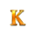 red cap k letter symbol icon