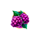 red cap purple berries symbol icon