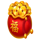 red dragon of luck bag coins symbol icon