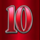 red fortune 10 symbol icon