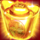 red fortune gold symbol icon