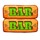 red hot 9 bars 2 symbol icon