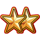 red hot eruption double star symbol icon