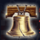 red white and win bell symbol icon