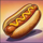 red white and win hotdog symbol icon