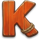 reel bass family k symbol icon