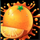 reel fruitz frenzy orange symbol icon