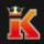 reel linking k symbol icon