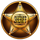 reel sheriff badge symbol icon
