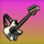 reels of rock electric guitar symbol icon