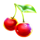 reels on fire cherry symbol icon
