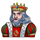 regal reels king portrait symbol icon
