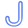 reindeer party letter j symbol icon