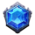 resurrecting riches blue symbol icon