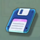 retro electronic floppy symbol icon