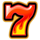 retro fruits 243 fortune seven symbol icon