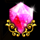 retro gems pink symbol icon