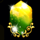 retro gems yellow symbol icon